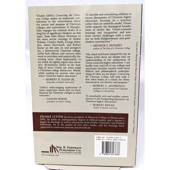 Book - Conceiving the Christian College - Duane Litfin - Gently Read Paperback - Picture 2 of 6
